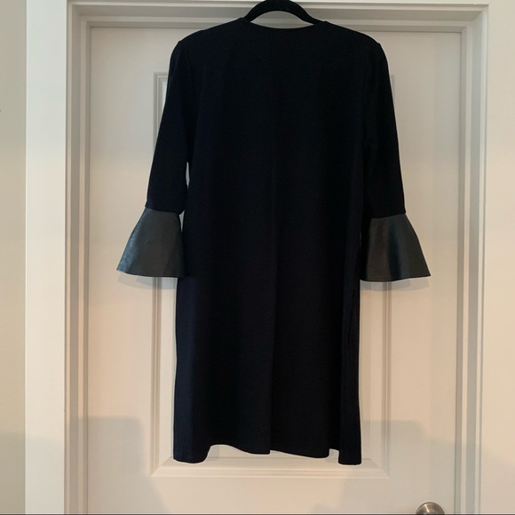 💞3 for $50💞BCBGMAXAZRIA black dress with faux leather sleeve  size medium - Picture 11 of 12